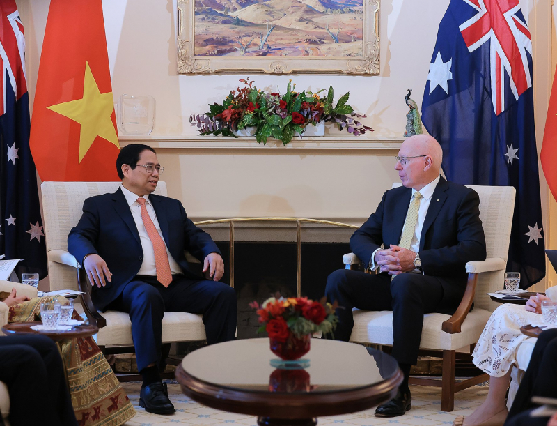 Thủ tướng Phạm Minh Chính và Phu nhân hội kiến Toàn quyền Australia và Phu nhân -0