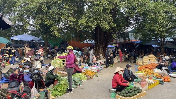 Chợ phiên Tết quê