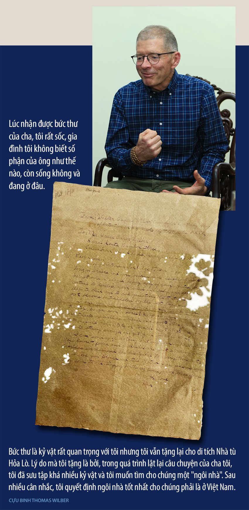 Cựu binh Thomas Wilber: Đến Việt Nam để tìm sự bình yên -0