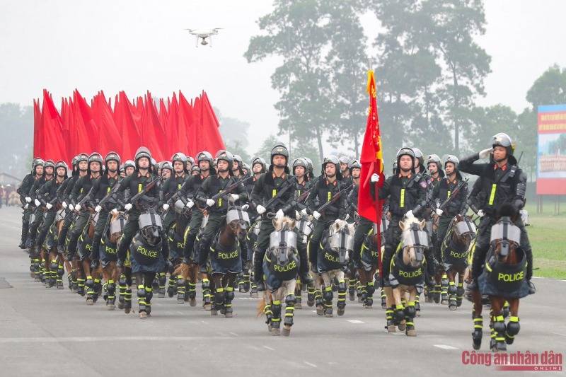 Minister Phan Van Giang and Minister To Lam review rehearsal of armed forces parade in celebration of Dien Bien Phu Victory - 2
