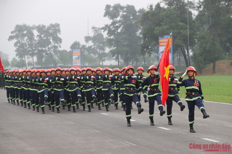 Minister Phan Van Giang and Minister To Lam review rehearsal of armed forces parade in celebration of Dien Bien Phu Victory - 3