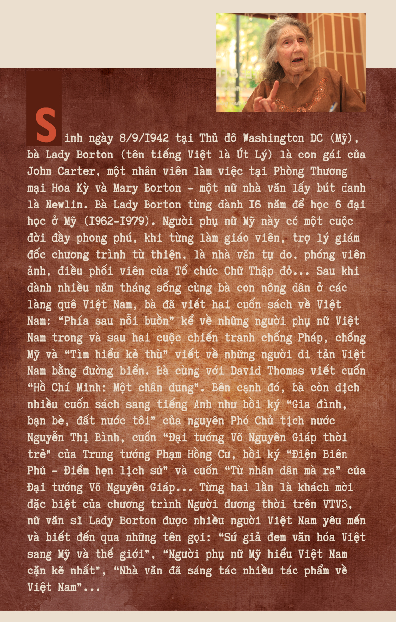 Nhà văn Mỹ Lady Borton: Chiến thắng của Việt Nam là chiến thắng của trí tuệ và toàn dân -0