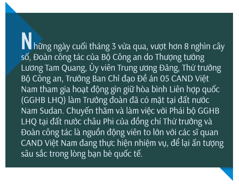 Dấu ấn Công an Việt Nam ở Nam Sudan -0