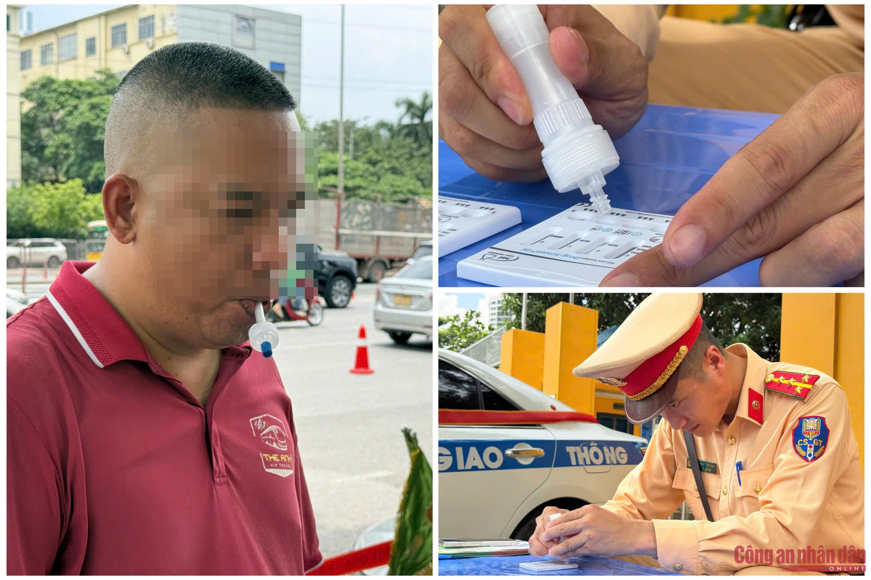CSGT Hà Nội kiểm soát phương tiện kinh doanh vận tải, xử phạt nhiều tài xế dùng điện thoại khi đang lái xe -3