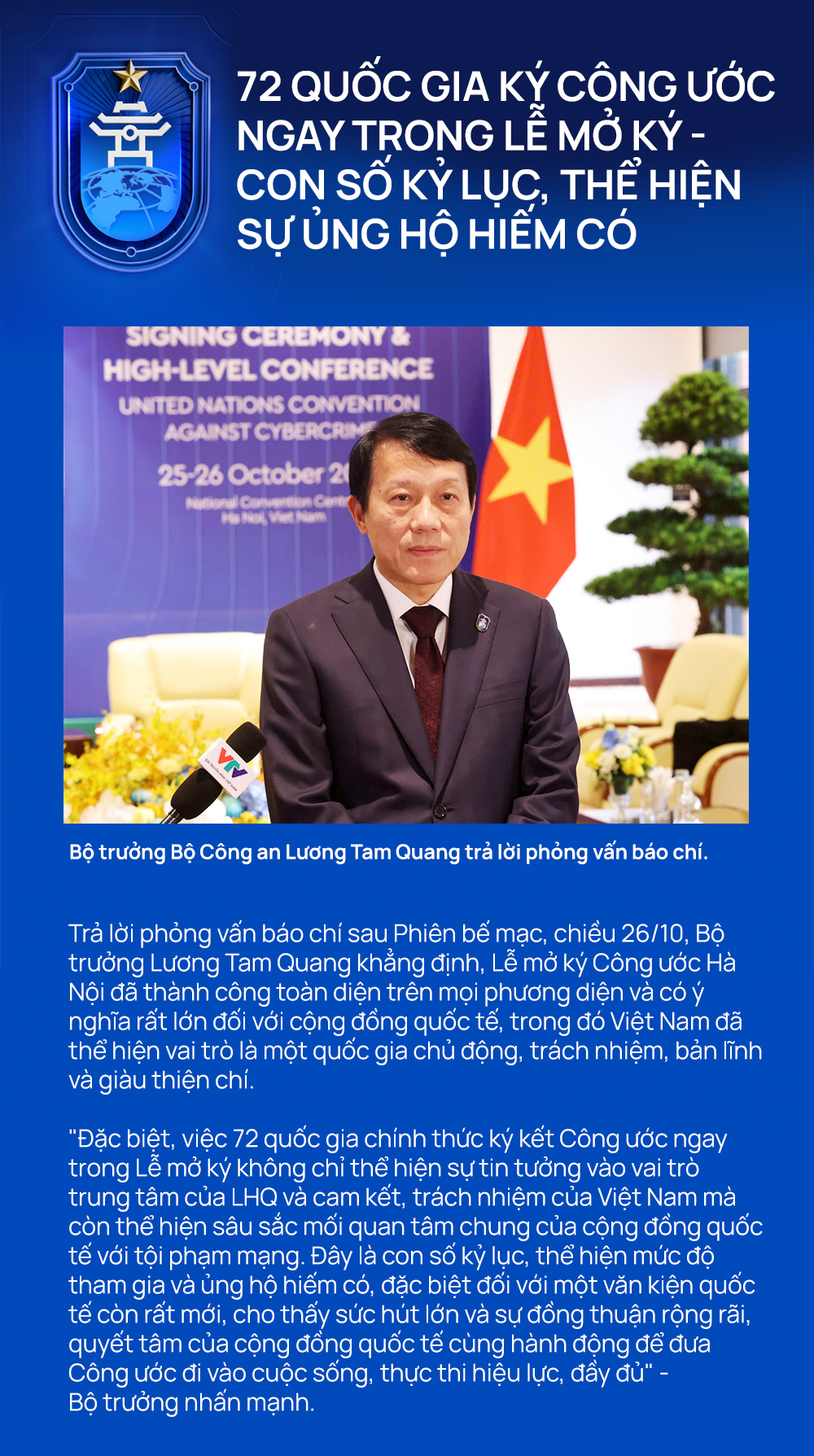 Dấu ấn Bộ Công an tại Công ước Hà Nội -0