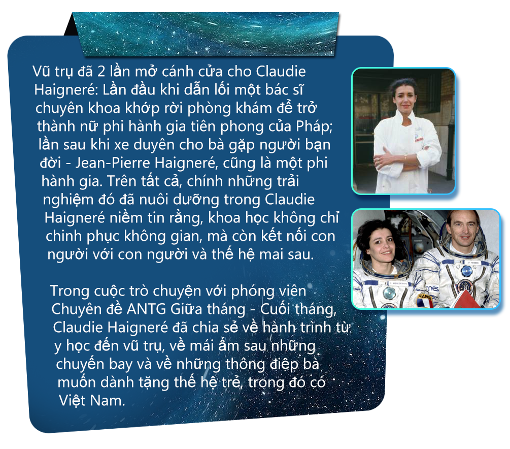 Nữ phi hành gia Claudie Haigneré: “Vũ trụ đã xe duyên và khoa học dẫn lối tôi đi” -0
