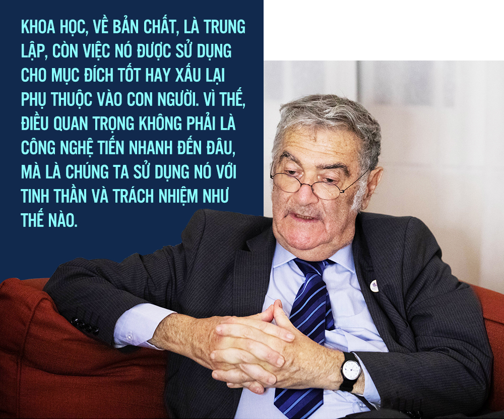Giáo sư Serge Haroche: Khoa học không thể phát triển nếu tách rời con người -0