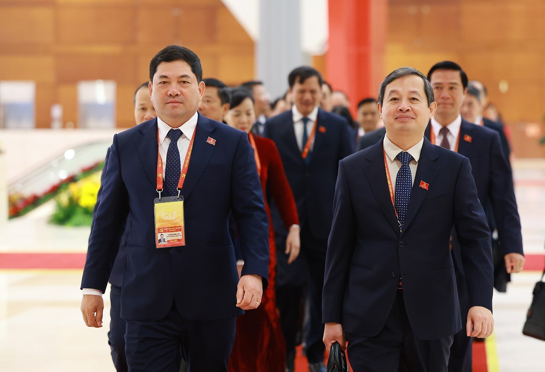 Các đại biểu tham dự ngày làm việc chính thức thứ Ba Đại hội XIV của Đảng -1