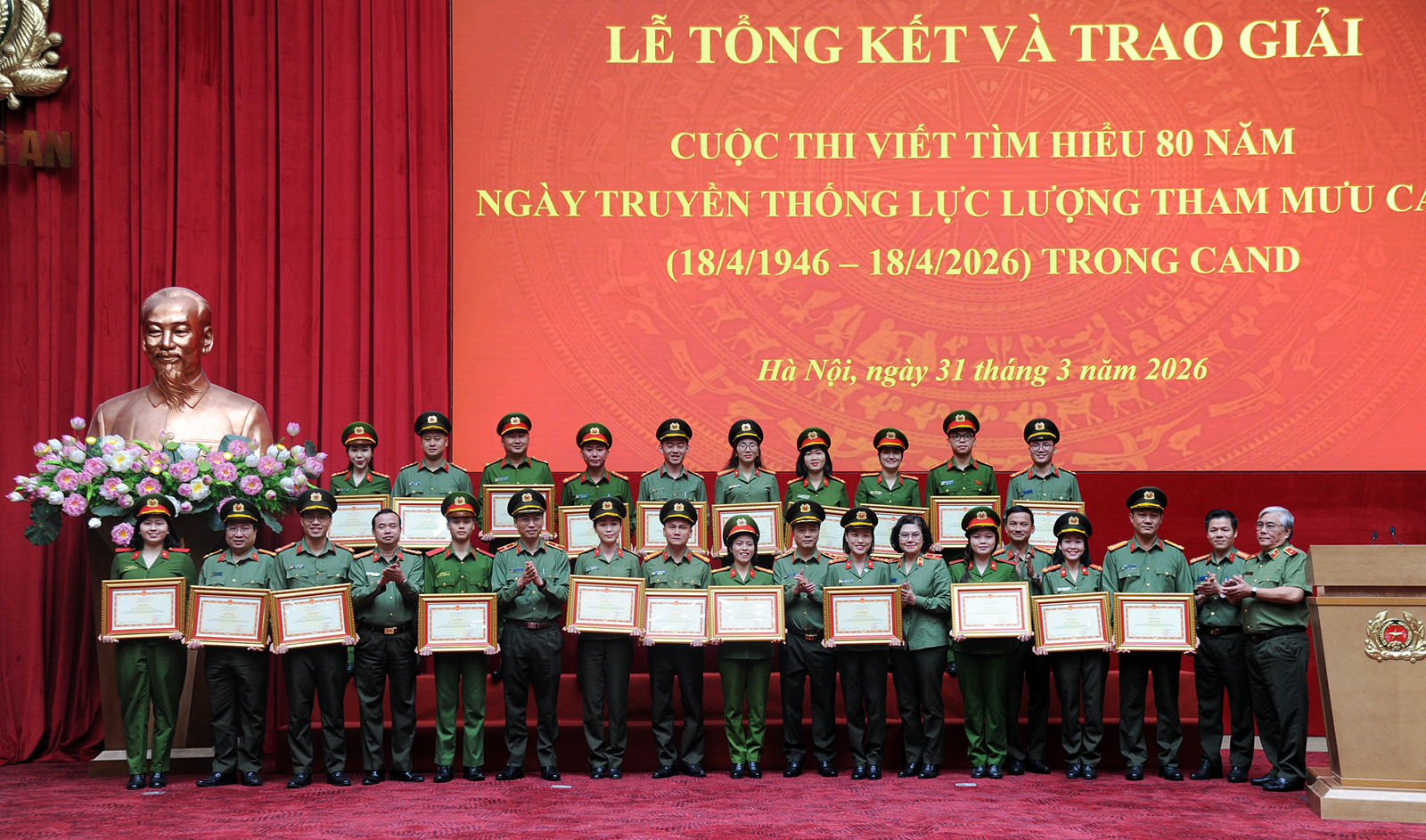 Tổng kết, trao giải Cuộc thi tìm hiểu 80 năm Ngày Truyền thống lực lượng tham mưu Công an nhân dân -0