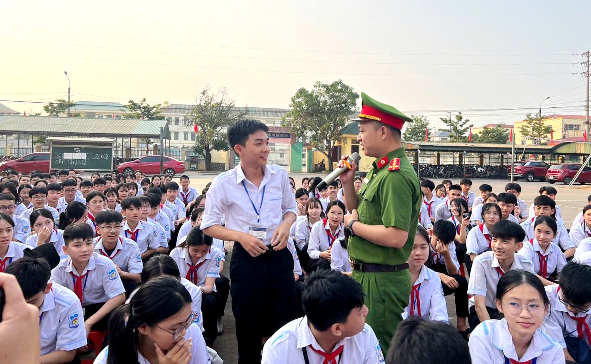 Công an xã chủ động phòng ngừa đuối nước -0