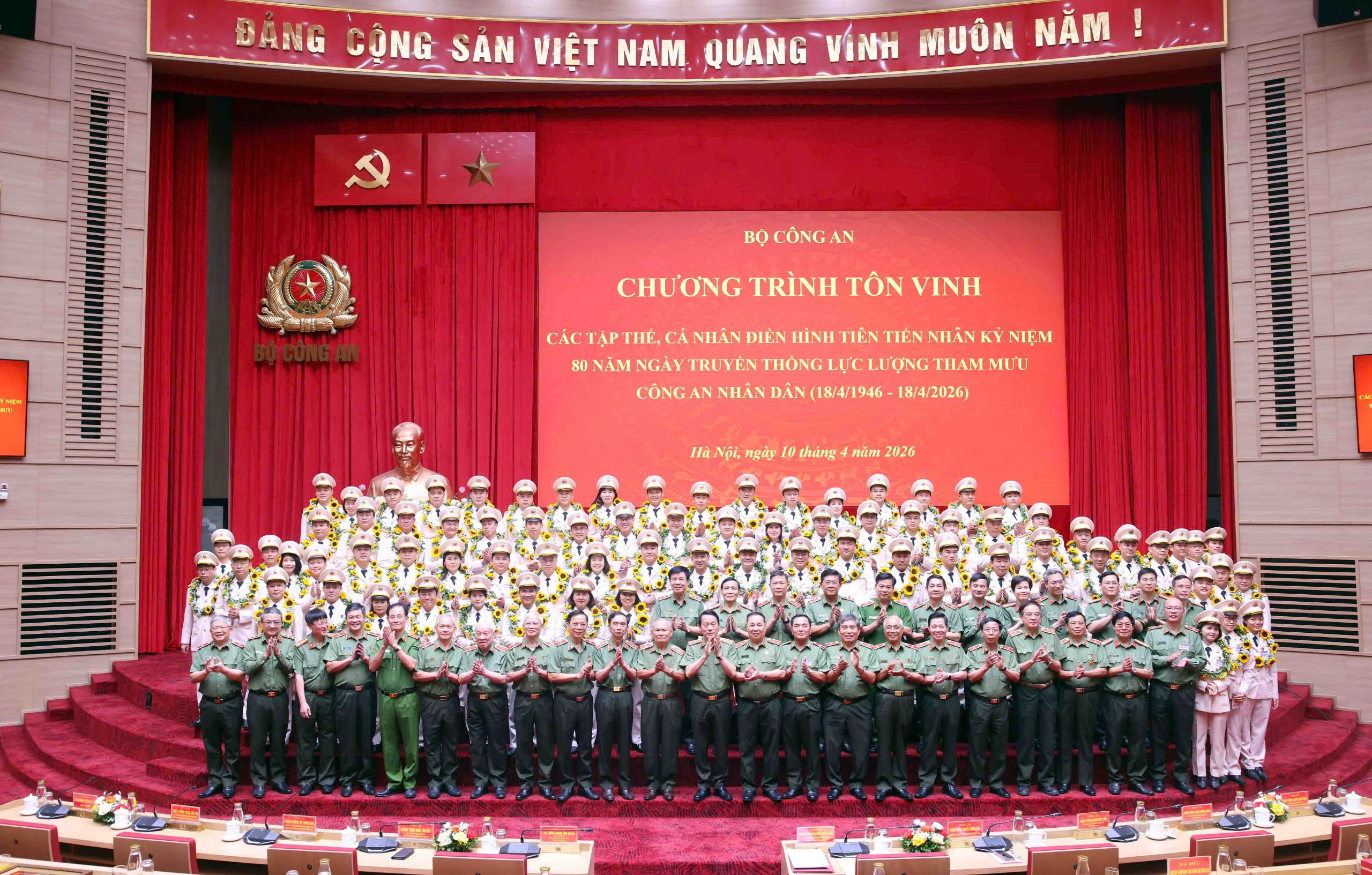 Tuyên dương 80 tập thể, cá nhân điển hình tiên tiến lực lượng Tham mưu Công an nhân dân -0