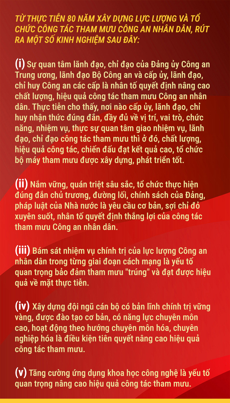 Phát huy truyền thống vẻ vang, lực lượng tham mưu Công an nhân dân phấn đấu hoàn thành xuất sắc nhiệm vụ -0