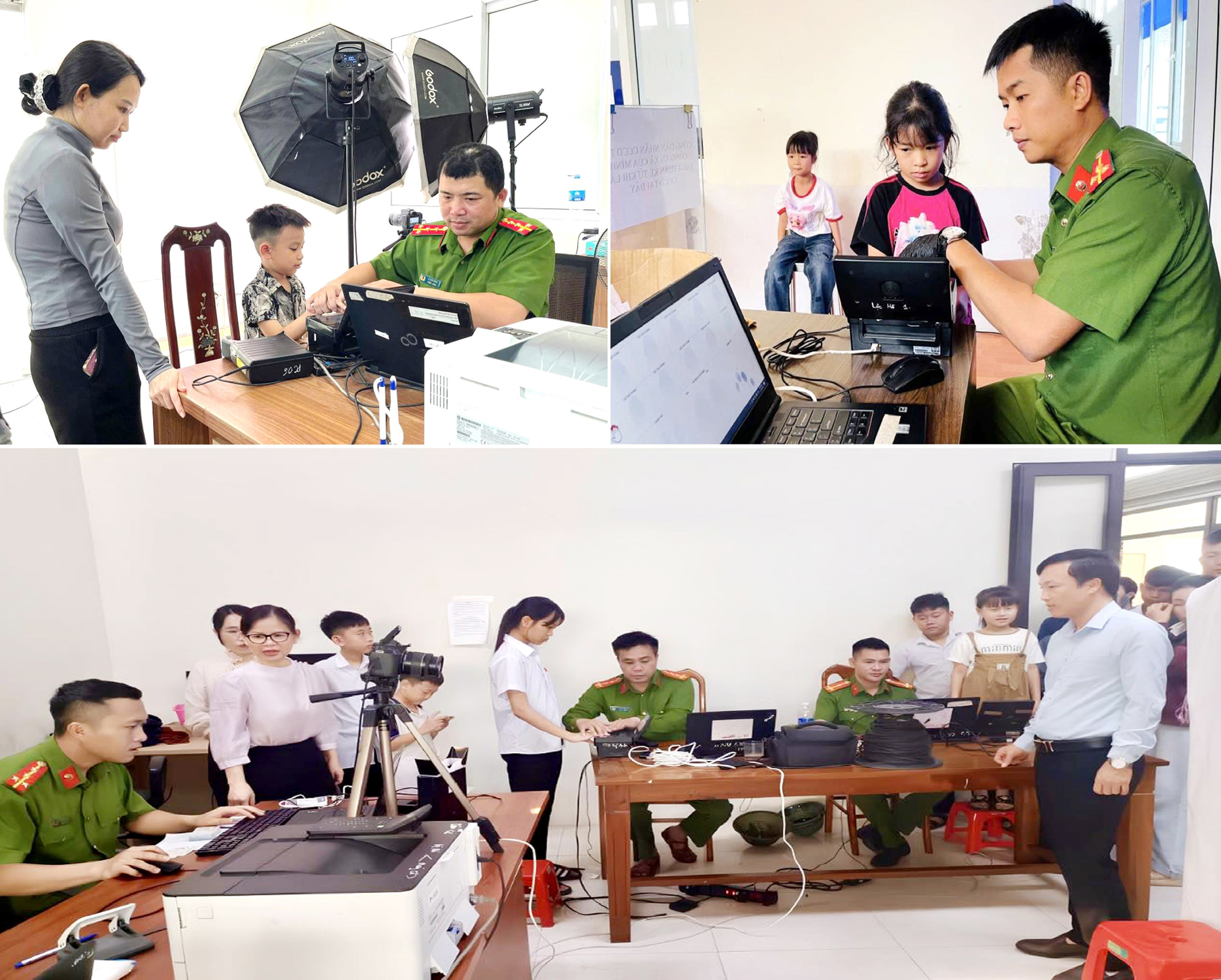 Cao điểm cấp căn cước, định danh điện tử cho công dân từ 6 đến 14 tuổi -0