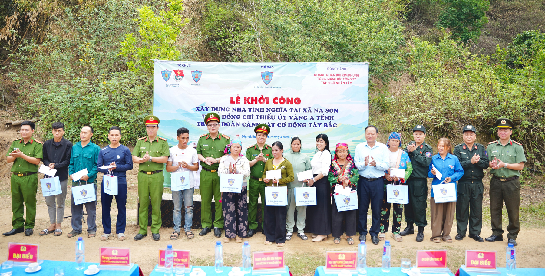 Bộ Tư lệnh Cảnh sát cơ động khởi công nhà tình nghĩa tại Điện Biên -0
