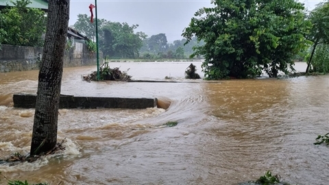 Hà Giang mưa to, nhiều nơi ngập lụt