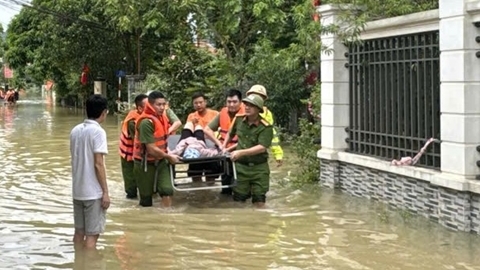 Dấu ấn lực lượng CAND trong mưa lũ lịch sử ở Thái Nguyên