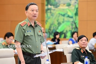 越南国会常委会第二十六次会议：公安部部长苏林将答复国会代表的质询