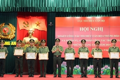 越南公安部干部组织局举行2018年上半年工作初步总结会议