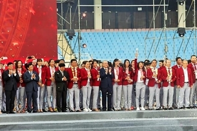 越南体育代表团 “越南自豪”表彰会隆重举行