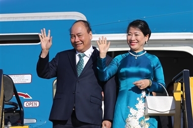 越南政府总理阮春福抵达维也纳开始对奥地利进行正式访问