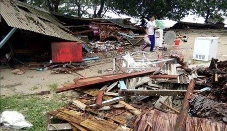 印尼万丹遭海啸袭击 死亡人数持续增加