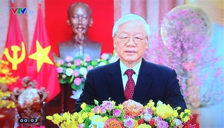 越共中央总书记、国家主席阮富仲发表2019己亥年新年贺词