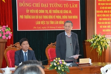 越共中央反腐败指导委员会赴林同省调研
