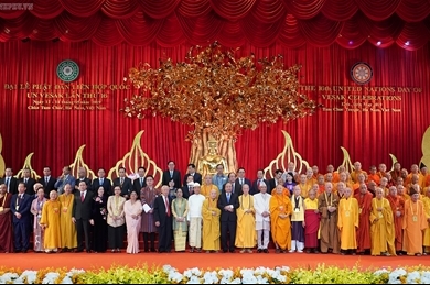 2019年联合国卫塞节在越南河南省三祝寺隆重开幕