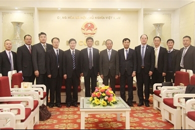 黎贵王副部长会见中国公安部刑事侦查局代表团
