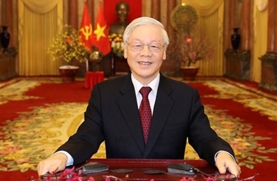 越共中央总书记、国家主席阮富仲发表2020年庚子新春贺词