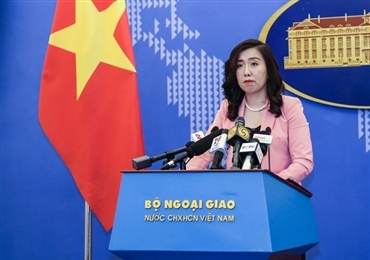 越南外交部发言人黎氏秋姮：越南反对中国在黄沙群岛海域举行非法军演