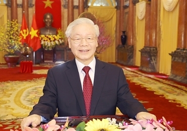 越共中央总书记、国家主席阮富仲发表二〇二一辛丑年新年贺词