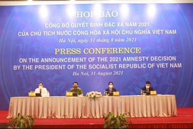 越南国家主席办公厅举行记者会 正式对外公布2021年特赦令