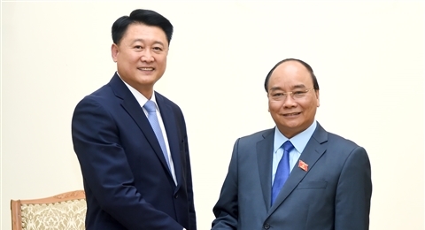 越南政府总理阮春福会见韩国国家警察厅厅长李哲圣