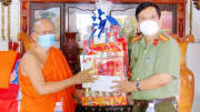 Công an tỉnh Bạc Liêu chúc mừng lễ Sene Đolta của đồng bào Khmer