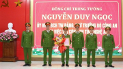Thứ trưởng Nguyễn Duy Ngọc làm việc tại Công an tỉnh Nghệ An