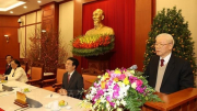 Tổng Bí thư gặp mặt các đại biểu về dự Đại hội lần thứ VI Hội Người cao tuổi Việt Nam