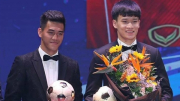 Hoàng Đức và Huỳnh Như đoạt danh hiệu Quả bóng vàng