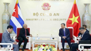 Đẩy mạnh quan hệ hợp tác giữa Bộ Công an Việt Nam và Bộ Nội vụ Cuba
