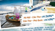 Bay tới Cần Thơ cùng Bamboo Airways với giá vé chỉ từ 49.000 đồng