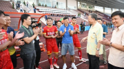 Bộ trưởng Tô Lâm động viên Đội bóng đá CAND tại Phú Thọ