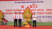 Thứ trưởng Nguyễn Văn Long dự khai giảng Trường THCS Cao Xá, Bắc Giang