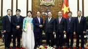 Chủ tịch nước Nguyễn Xuân Phúc tiếp Đại sứ Hàn Quốc chào từ biệt