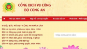 Bộ Công an hướng dẫn người dân đăng ký, sử dụng tài khoản trên Cổng dịch vụ công