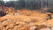 Phát hiện công trường khai thác cát lậu tại Lâm Đồng