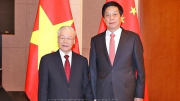 Tổng Bí thư Nguyễn Phú Trọng hội kiến Ủy viên trưởng Nhân đại Trung Quốc Lật Chiến Thư