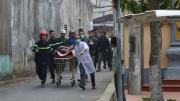 Sập giàn giáo ở Bắc Ninh, 2 người thương vong