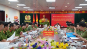 Thứ trưởng Nguyễn Văn Long kiểm tra công tác tại Công an tỉnh Hòa Bình