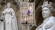 Vua Charles III công bố bức tượng Nữ hoàng Elizabeth II bằng đá vôi đầu tiên