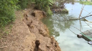Sạt lở ven sông Bồ uy hiếp nhiều khu dân cư